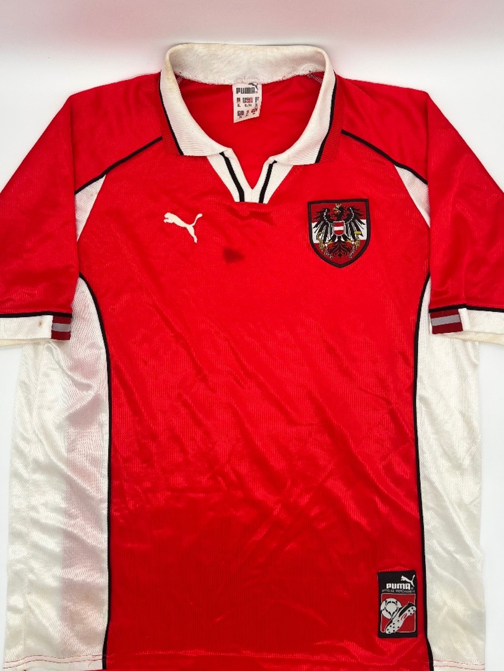 Austria 1998/1999 Home Authentic PUMA Jersey XL Men Red Soccer